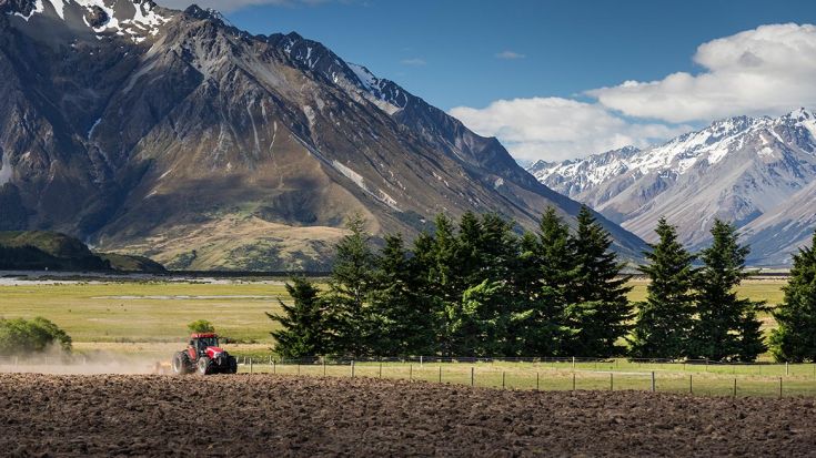 tractor in field 