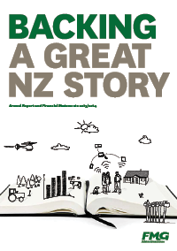 open book with text backing a great NZ story