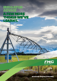 cover page showing irrigator in field 