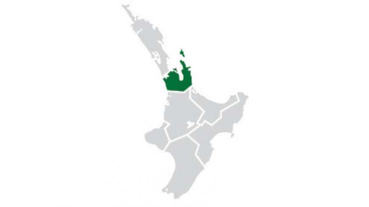 Greater Auckland region in North Island