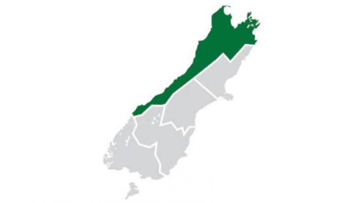 Nelson / Tasman / Marlborough / West Coast region in South Island 