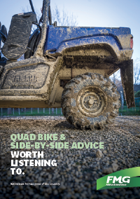 cover page showing quad bike in field