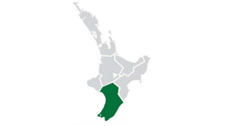 Lower North region in North Island 