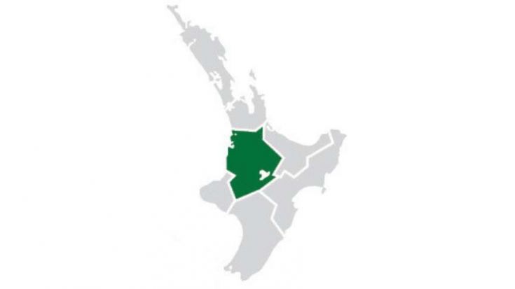 Waikato region in North Island 
